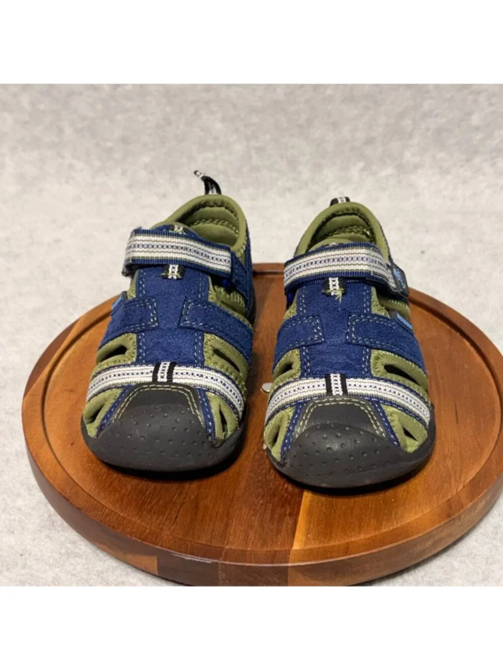 PEDIPED Boys Sandals Toddler Size 7 Sahara Sandals Blue Green - Picture 4 of 12